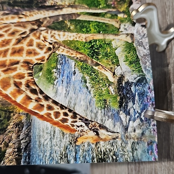 4x6 Giraffe Majestic Landscape Fantasy Composite Oil‎ Painting Wall Art Print - Picture 2 of 7